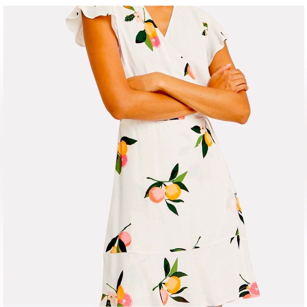 Rails Grapefruit Wrap Dress - Size Medium - image 1